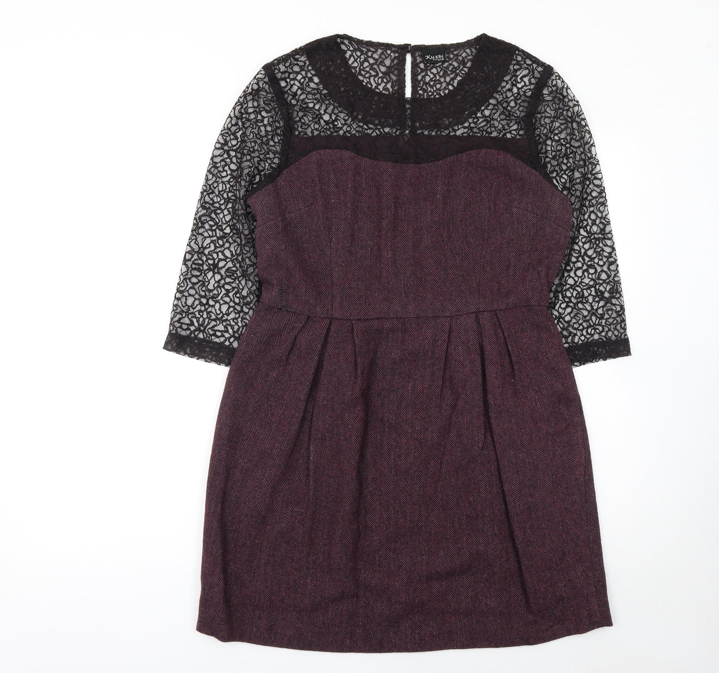 Womens UK Size 12 Kushi Fit & Flare Dress