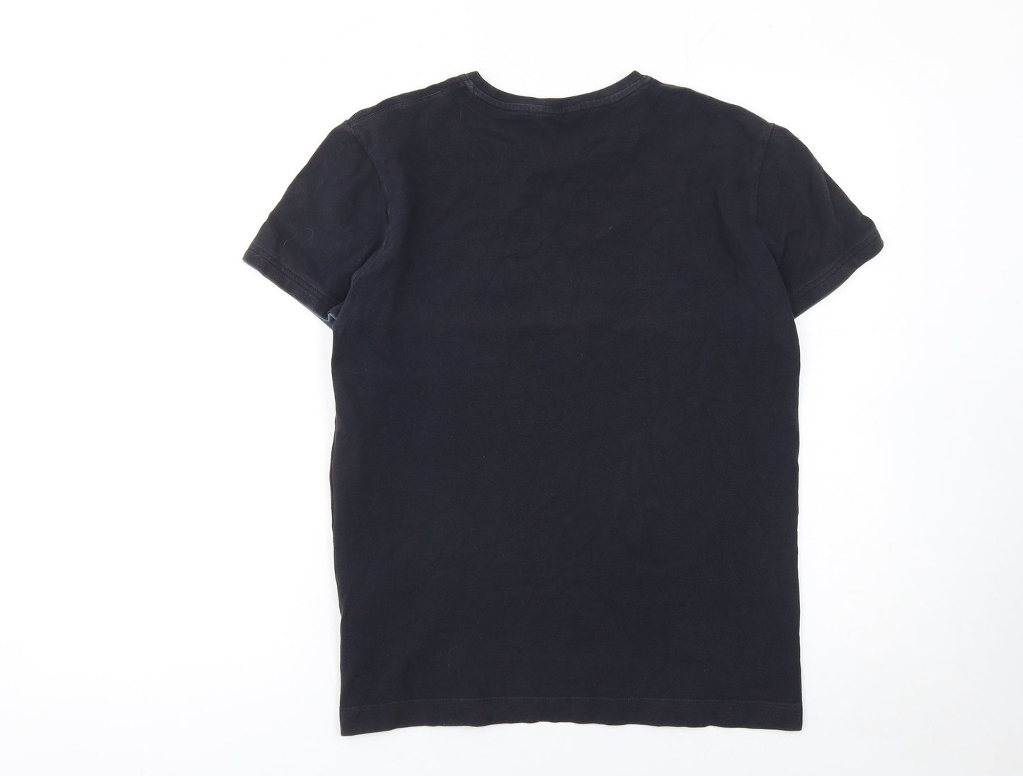 Mens UK Size S Massimo Dutti Black  T-Shirt