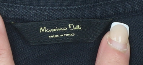 Mens UK Size S Massimo Dutti Black  T-Shirt