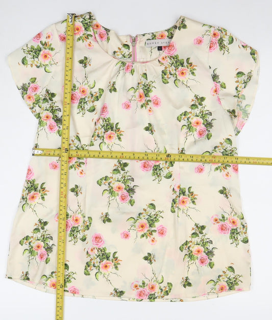 Womens UK Size L Rowen Avenue Multicoloured Tunic Blouse