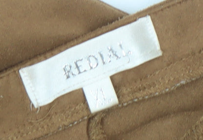 Womens UK Size XL Redial Slim Fit Casual Travel Brown Trousers