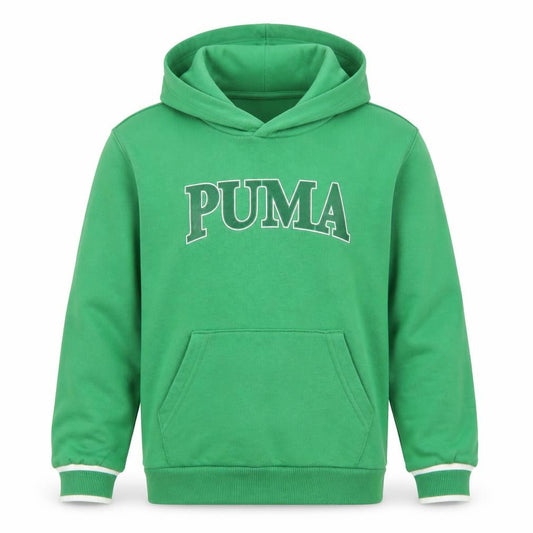 Boys UK Size 7-8 Years PUMA Green Pullover Hoodie