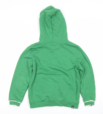 Boys UK Size 7-8 Years PUMA Green Pullover Hoodie