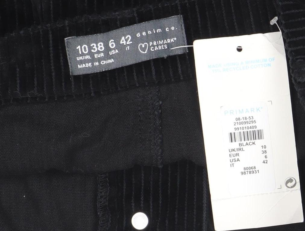 Womens UK Size 10 Primark A-Line Corduroy Skirt