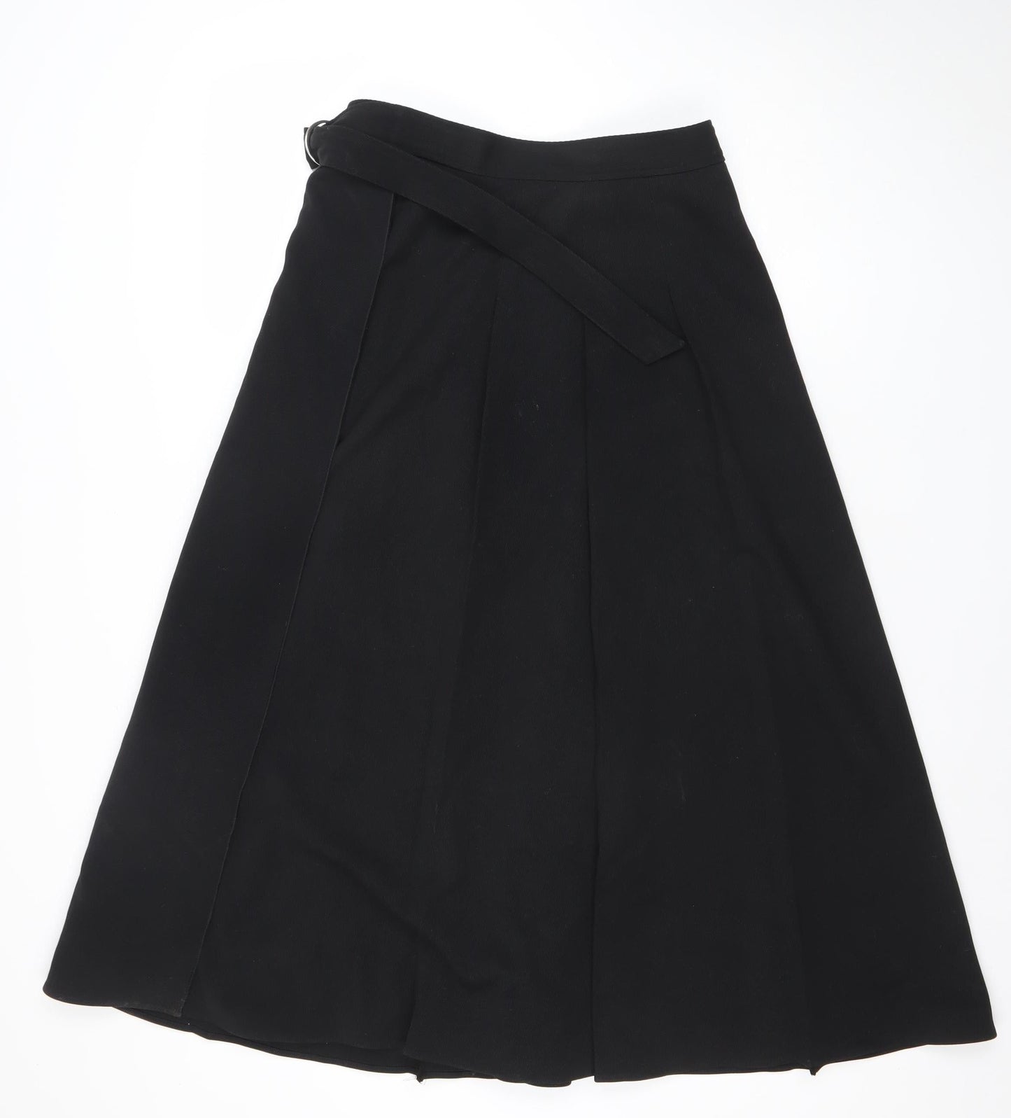Marks and Spencer Womens Black A-Line Knee Length Skirt Size 10