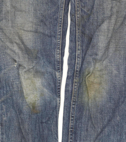 Mens UK Size M Replay Regular Fit Straight Blue Jeans