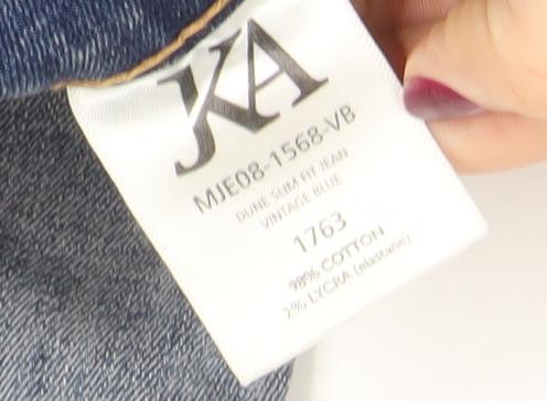 JK Attire Men’s Blue Light Wash Distressed Skinny Jeans 32R