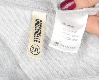 Womens UK Size 2XL GRECERELLE Grey Pullover Sweatshirt