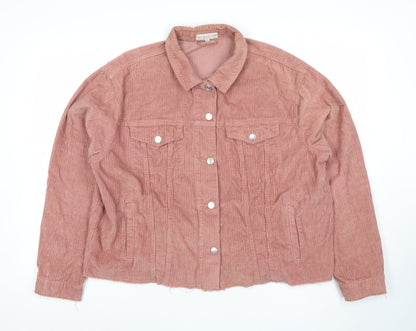 Womens UK Size 16 F&F Pink Basic Jacket