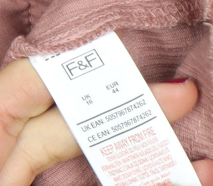 Womens UK Size 16 F&F Pink Basic Jacket