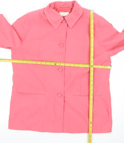 Marks and Spencer Women’s Pink Blazer Jacket UK 16 Regular Fit