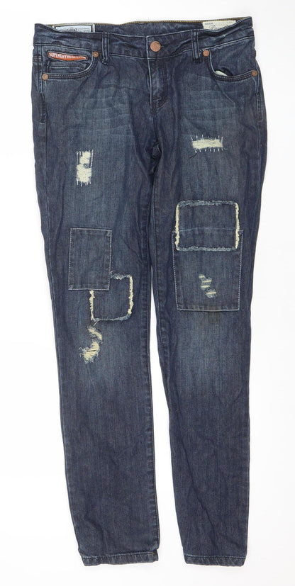 Womens UK Size 28 Superdry Slim Fit Slim Blue Jeans