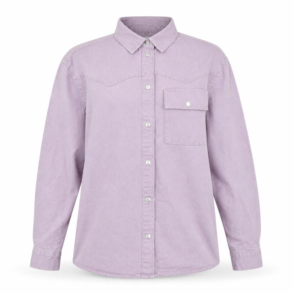 Womens UK Size XS Noisy may Purple Shacket