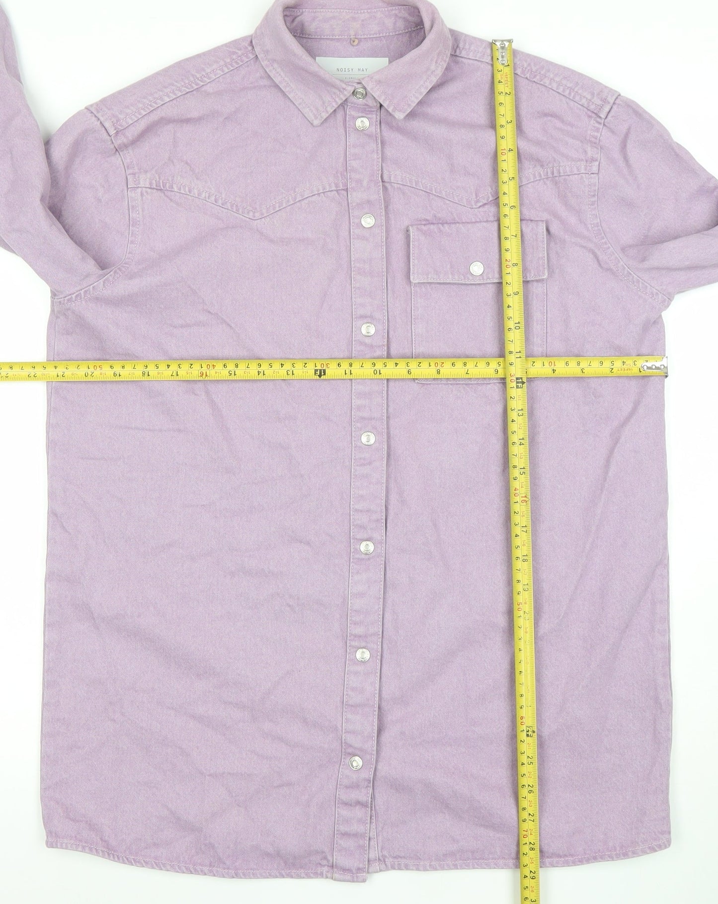 Womens UK Size XS Noisy may Purple Shacket