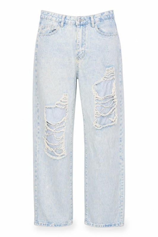 Womens UK Size 10 SheIn Regular Fit Straight Blue Jeans