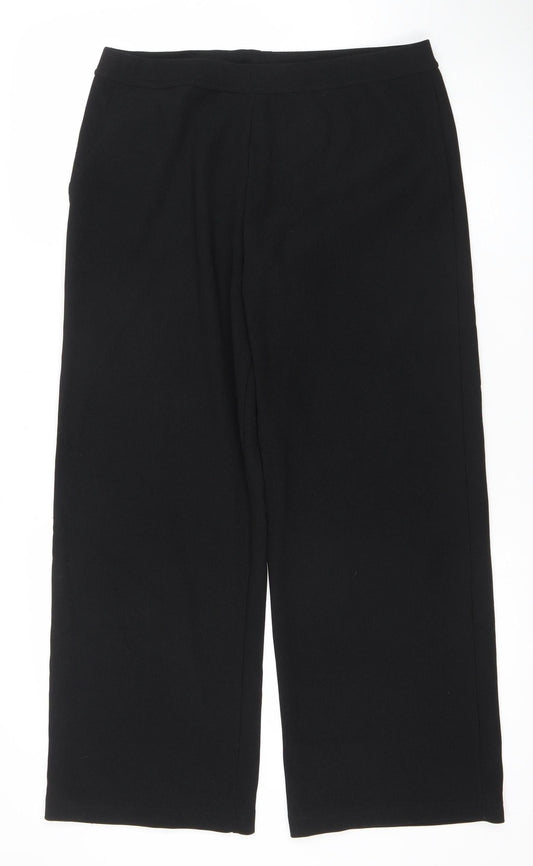 St Bernard for Dunnes Stores Women Black Size 14-16 Cropped Trousers
