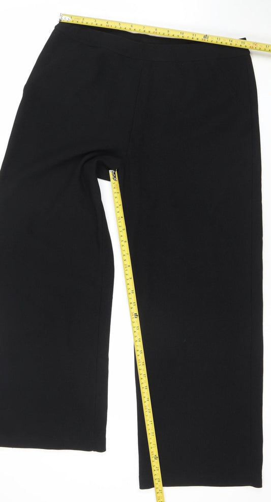 St Bernard for Dunnes Stores Women Black Size 14-16 Cropped Trousers