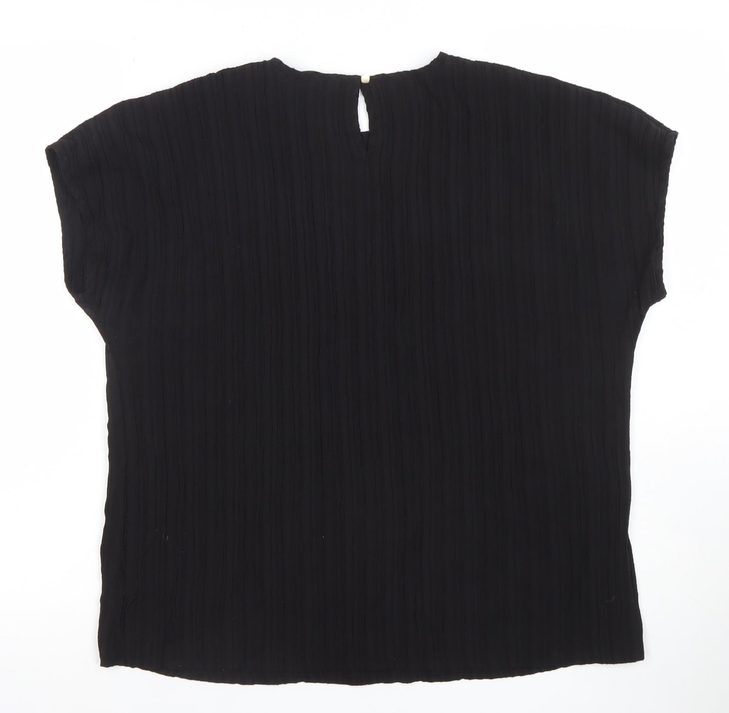 Womens UK Size M Dunnes Black Basic Blouse