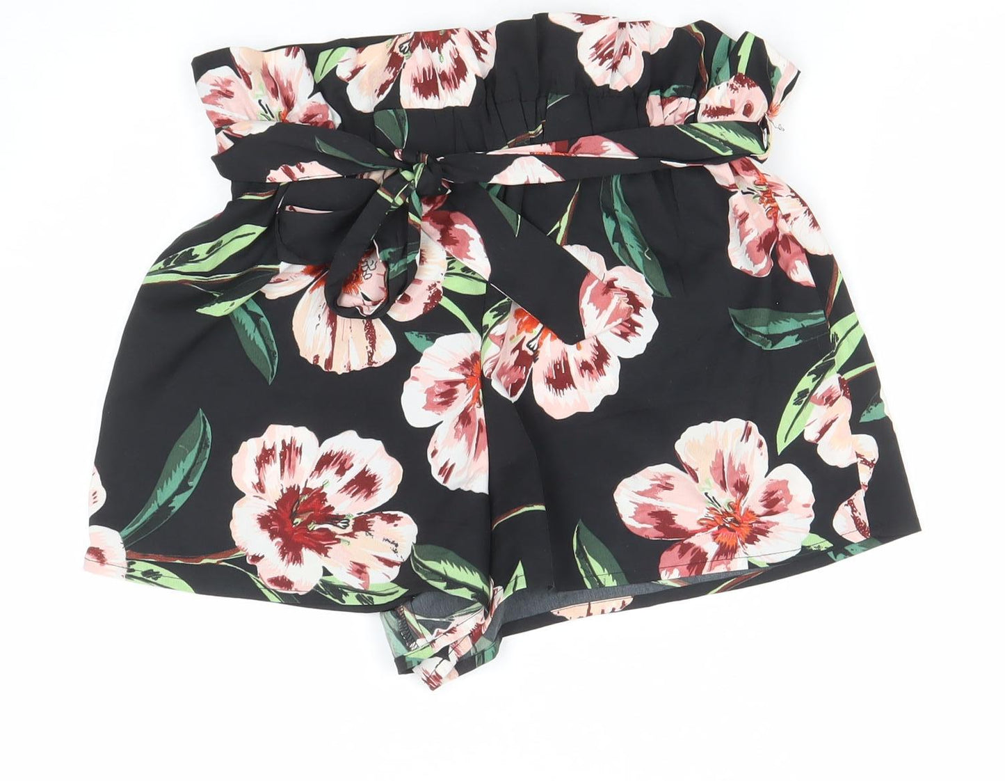 Womens UK Size 8 Influence Regular Fit Paperbag Shorts
