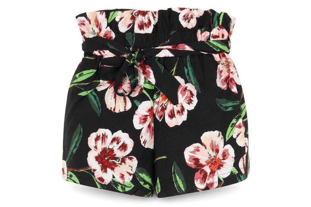 Womens UK Size 8 Influence Regular Fit Paperbag Shorts
