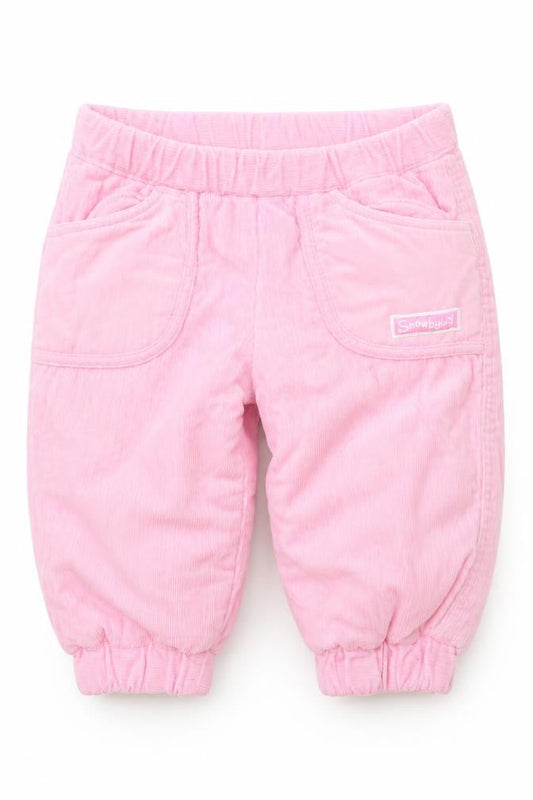 Front view of Asdale Pink Corduroy Jogger Trousers 3-6 Months unisex baby cotton