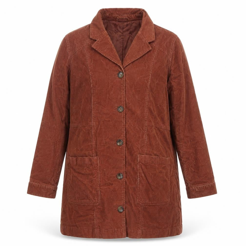 Womens UK Size 12 RVCA Brown Overcoat