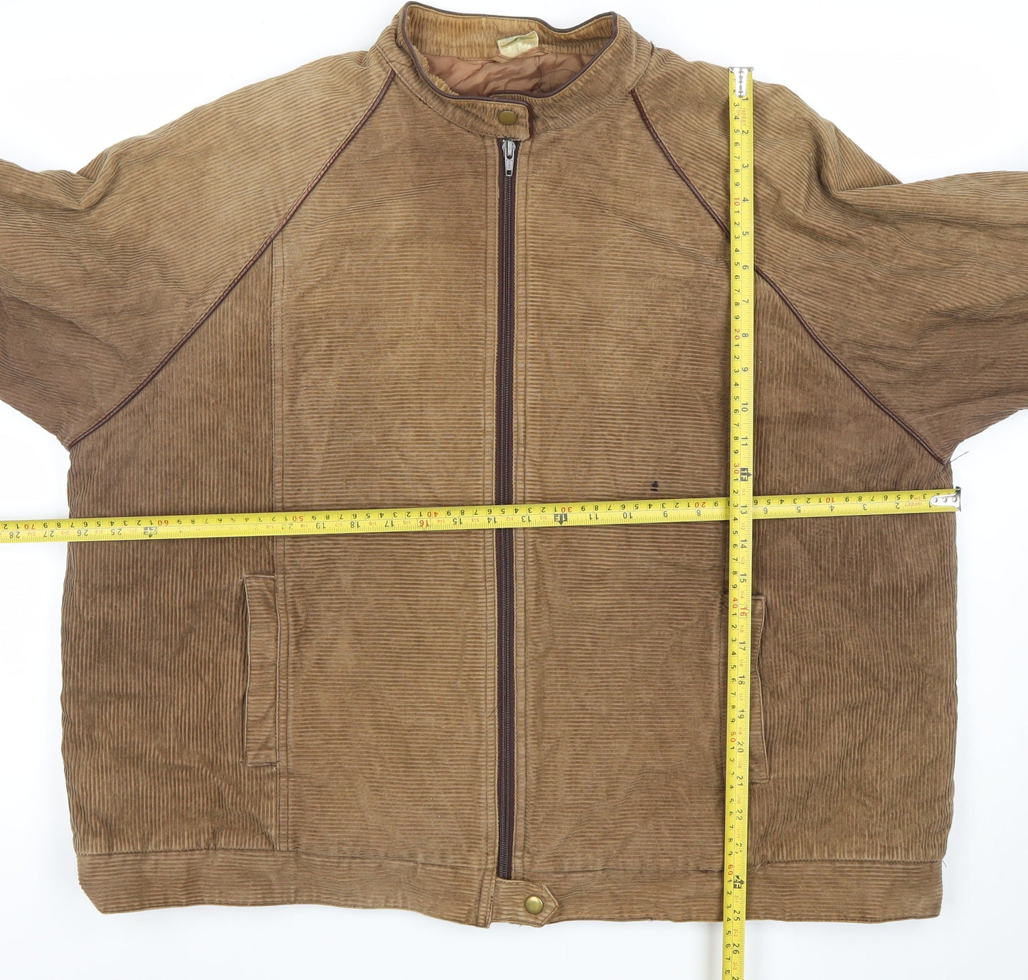 Womens UK Size 20 Top Lady Brown Bomber Jacket
