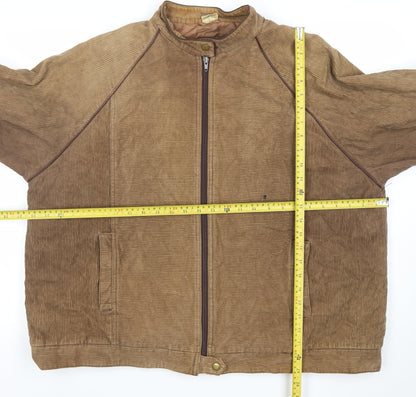 Womens UK Size 20 Top Lady Brown Bomber Jacket