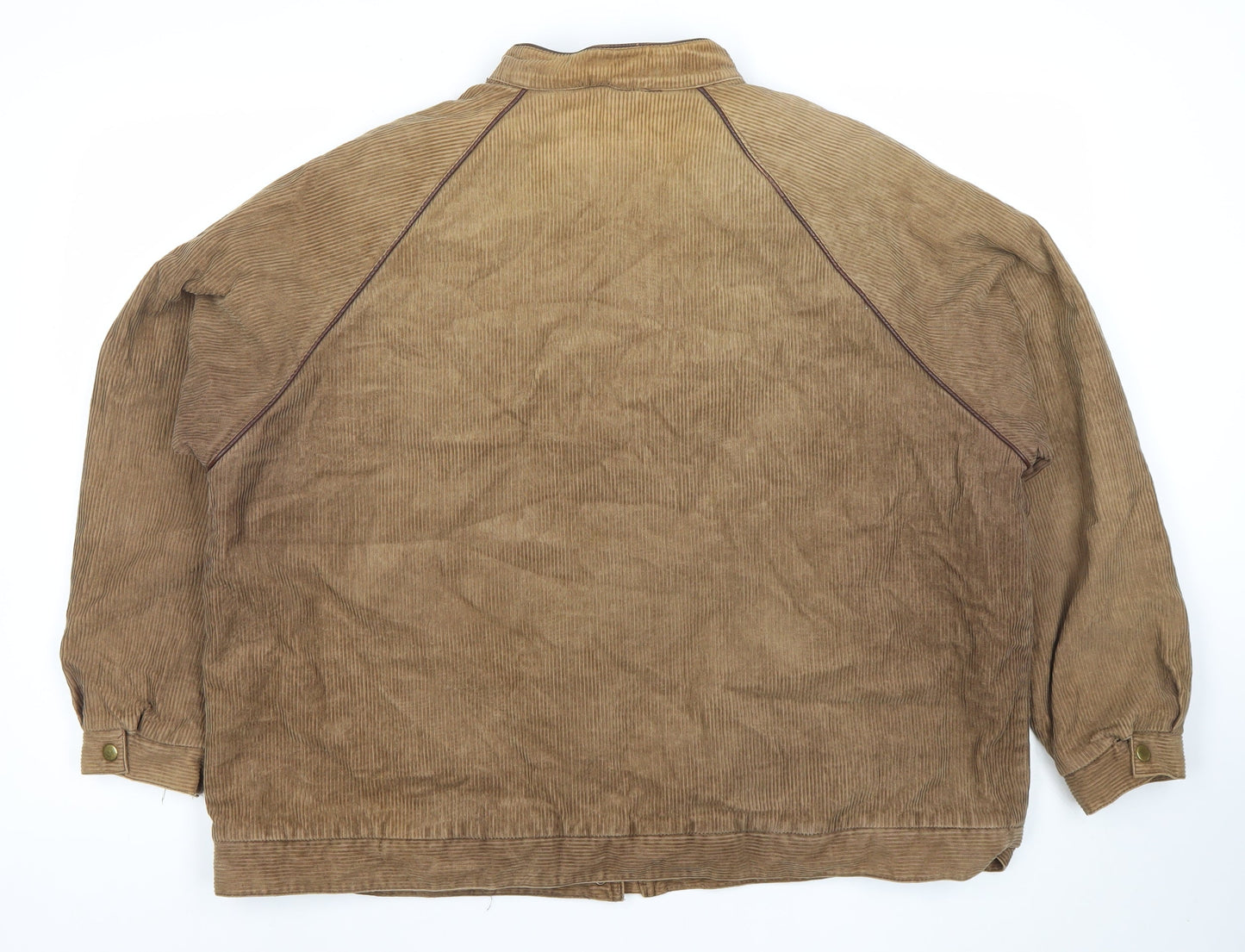 Womens UK Size 20 Top Lady Brown Bomber Jacket