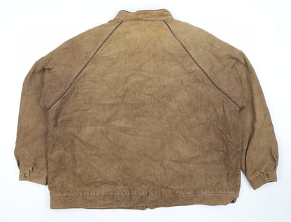 Womens UK Size 20 Top Lady Brown Bomber Jacket