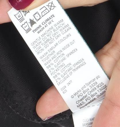 Marks and Spencer Men’s Brown Corduroy Regular Fit Trousers 42W 31L