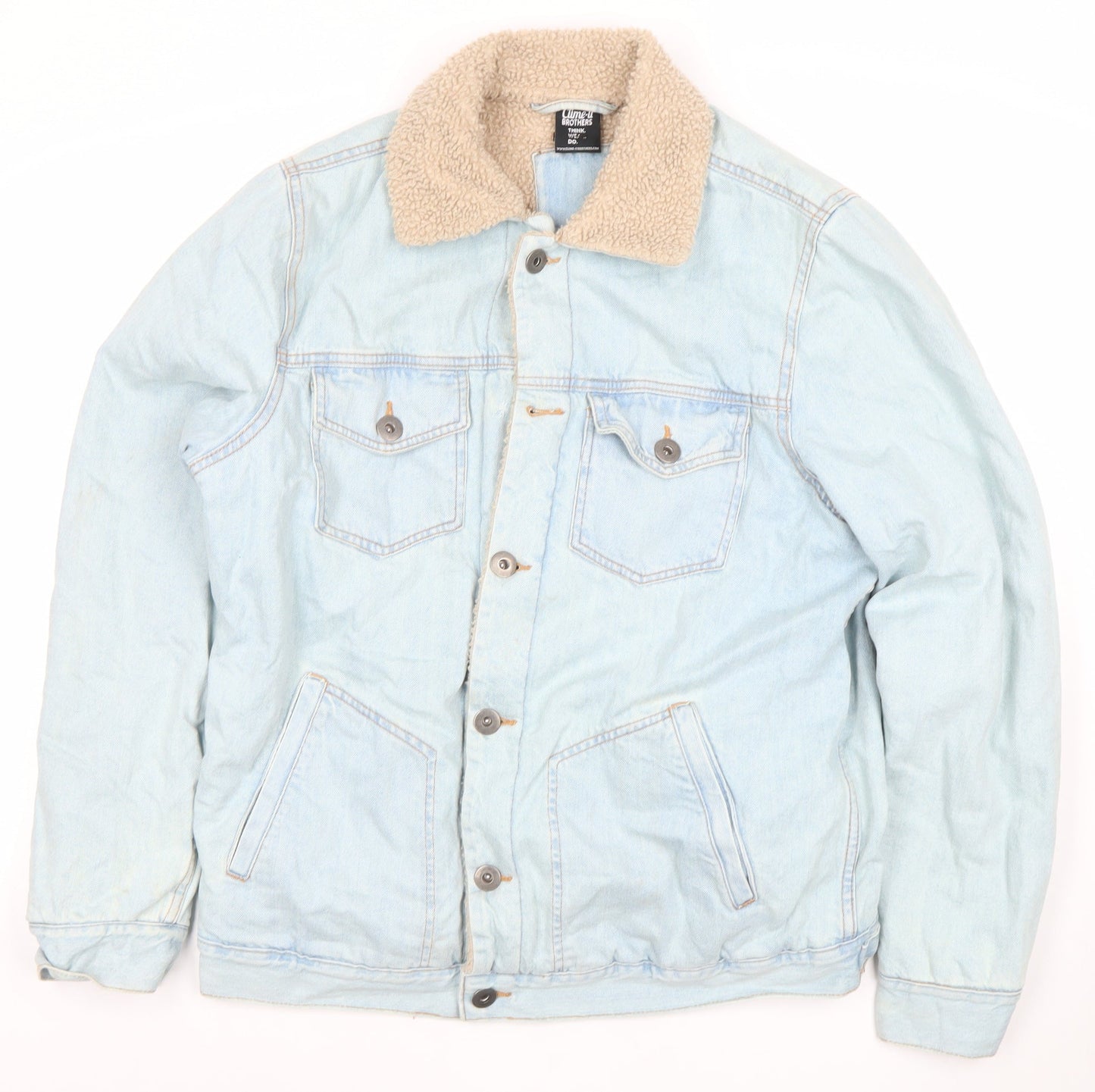 Womens UK Size L Clime-It Brothers Blue Denim Jacket