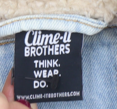 Womens UK Size L Clime-It Brothers Blue Denim Jacket
