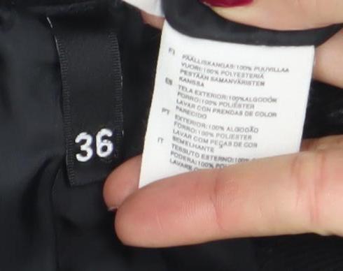 H&M Divided Women's Black Size 8 Corduroy Single-Breasted Blazer