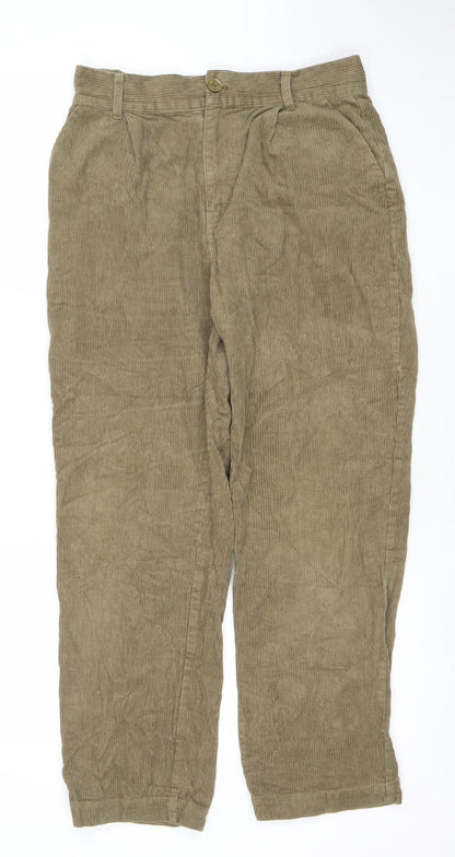 Native Youth Men's Beige Corduroy Chino Trousers Size 30