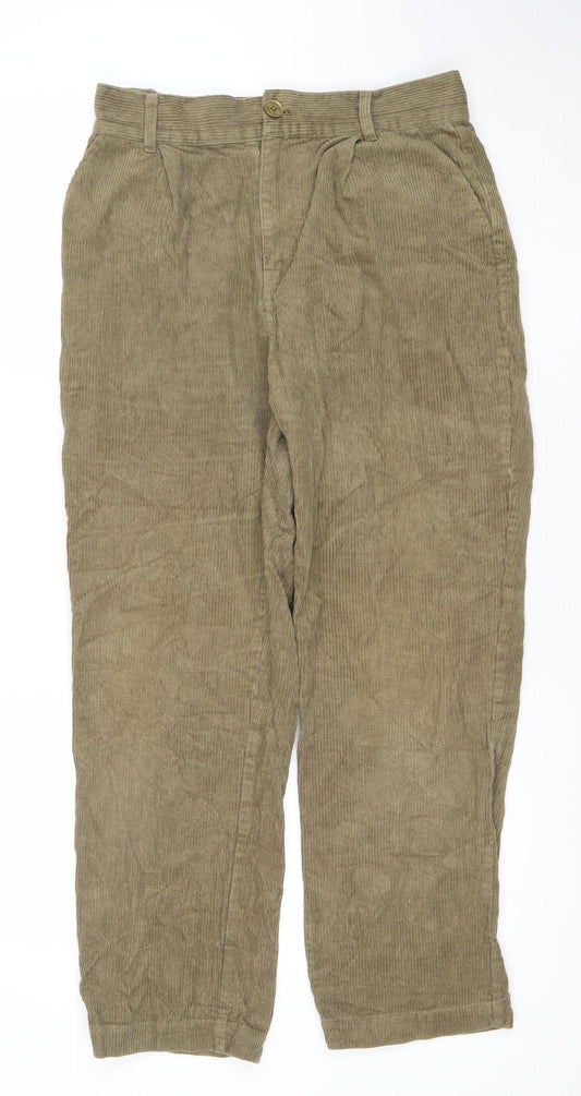 Native Youth Men's Beige Corduroy Chino Trousers Size 30