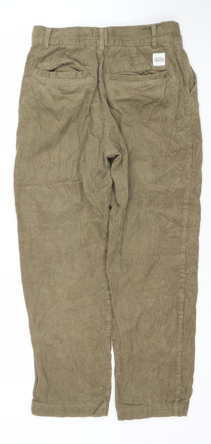 Native Youth Men's Beige Corduroy Chino Trousers Size 30
