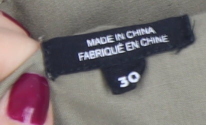 Native Youth Men's Beige Corduroy Chino Trousers Size 30