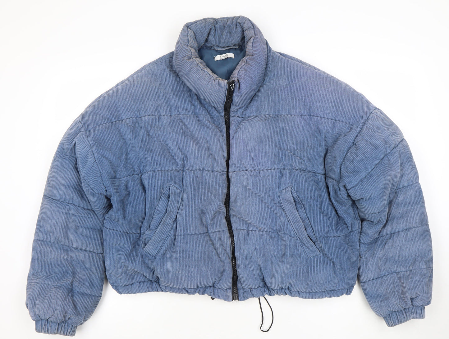 Womens UK Size 12 OVS Blue Puffer Jacket