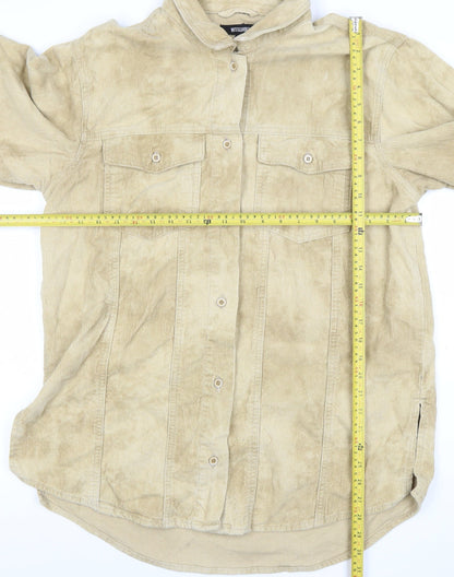 Womens UK Size 14 Missguided Beige Basic Jacket