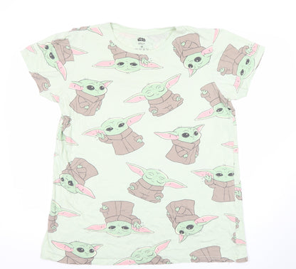 Star Wars Women Green The Child Nightshirt Size M 12-14