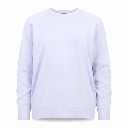 Front view of Dunnes Women’s Lavender Crew Neck Long Sleeve jumper, size L