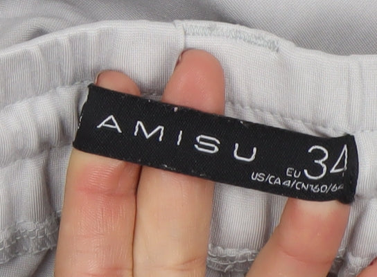 Womens UK Size 6 Amisu Regular Fit Jogger Grey Trousers