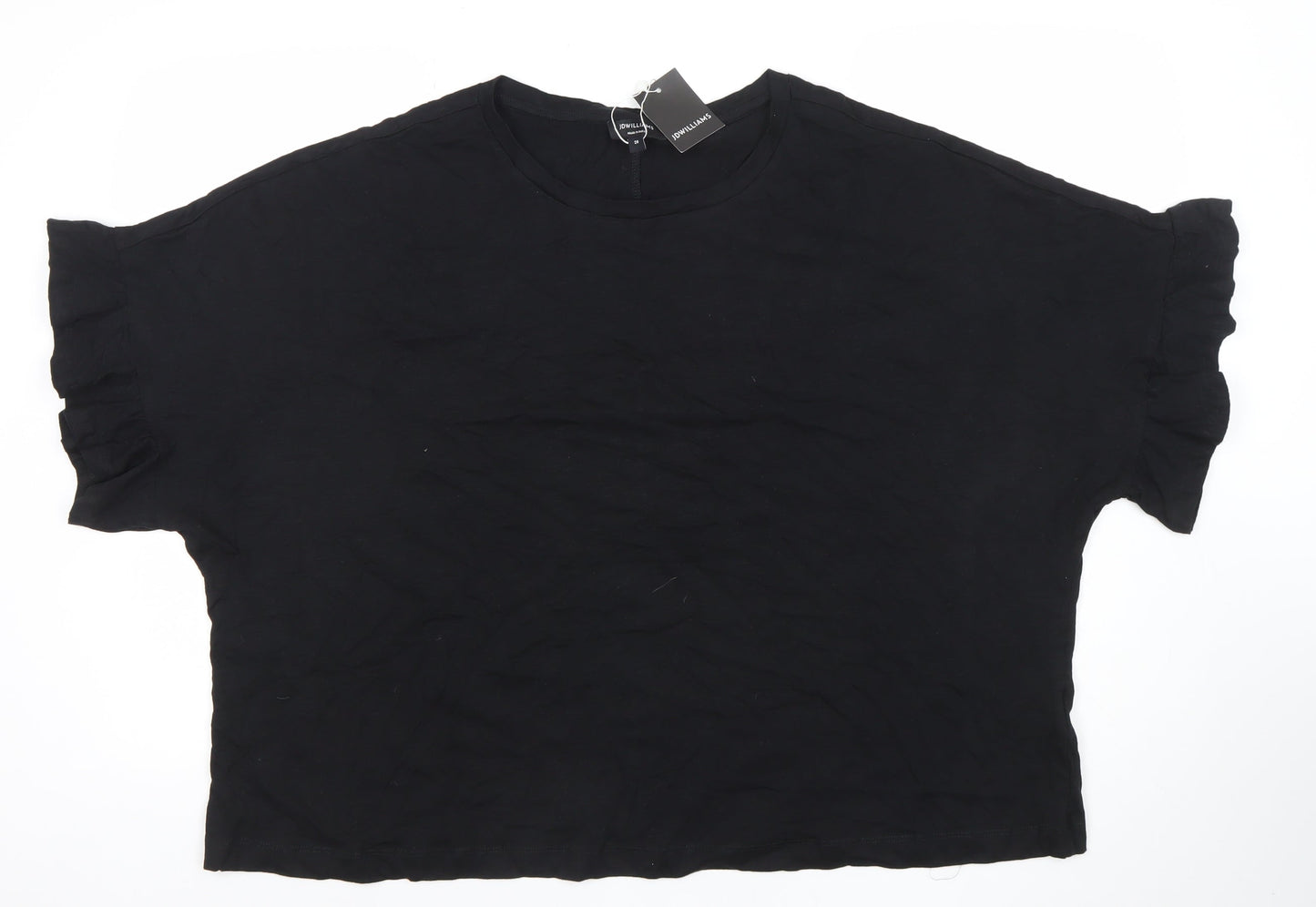 Womens UK Size 26 JWILLIAMS Black Basic T-Shirt