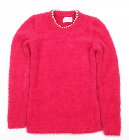 Womens UK Size XS Savida Pink Pullover Jumper