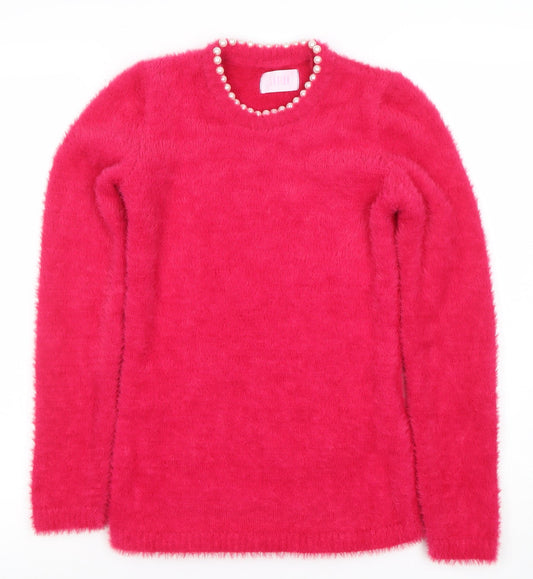 Womens UK Size XS Savida Pink Pullover Jumper