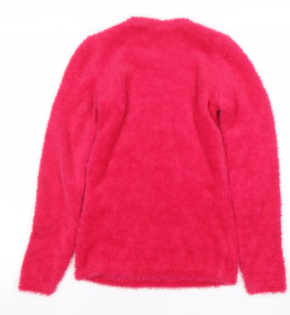 Womens UK Size XS Savida Pink Pullover Jumper