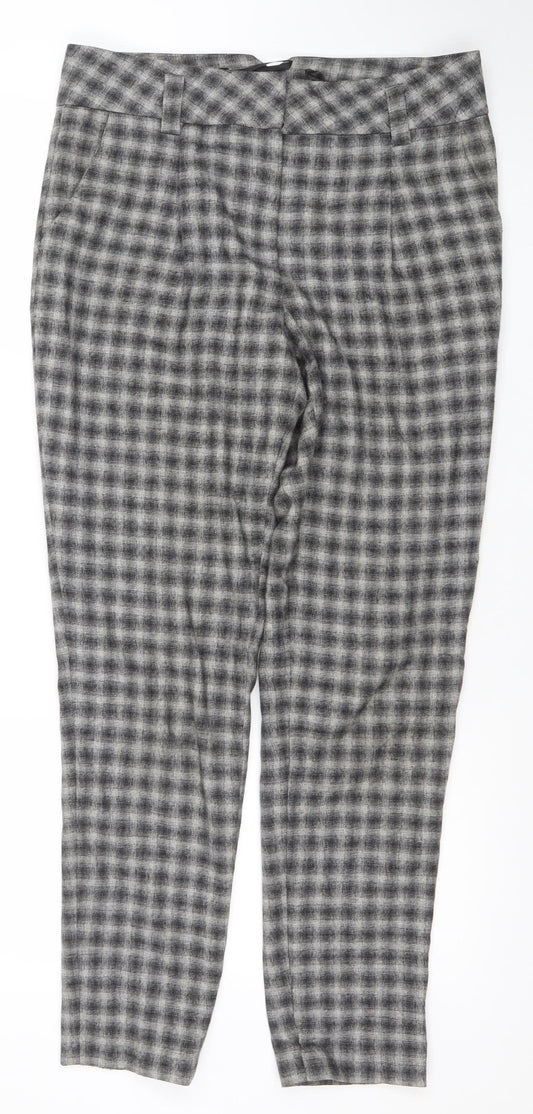 Womens UK Size 8 MORE & MORE Regular Fit Business Casual Workwear Grey Trousers