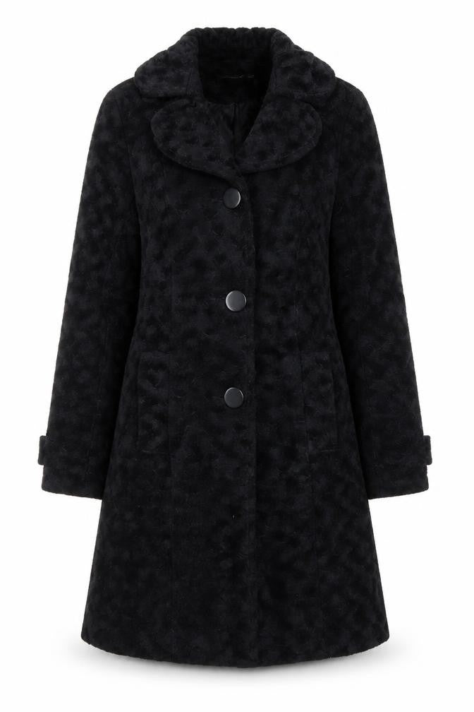 Womens UK Size 10 Atmosphere Black Overcoat