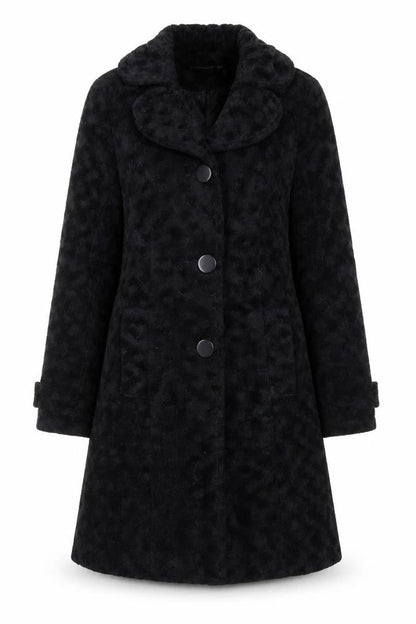Womens UK Size 10 Atmosphere Black Overcoat